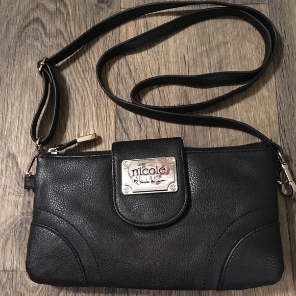 Nicole by Nicole Miller Handbags - Nicole by Nicole Miller Black Crossbody Wallet